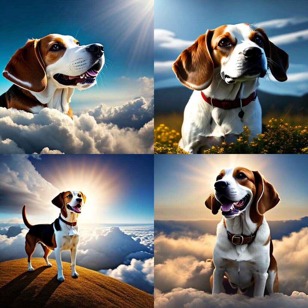 Beagle w Chmurach