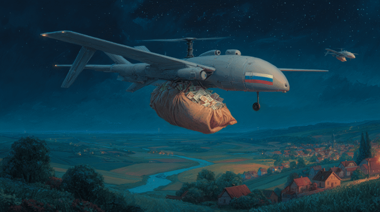 Nadleciały drony z socjalem dla Ukraińców