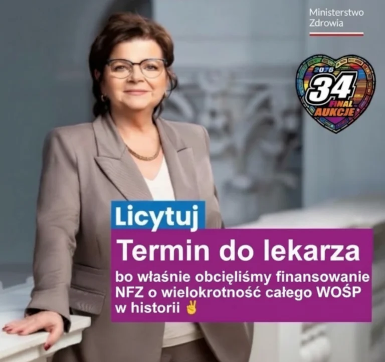 WOSP temin nfz licytacja