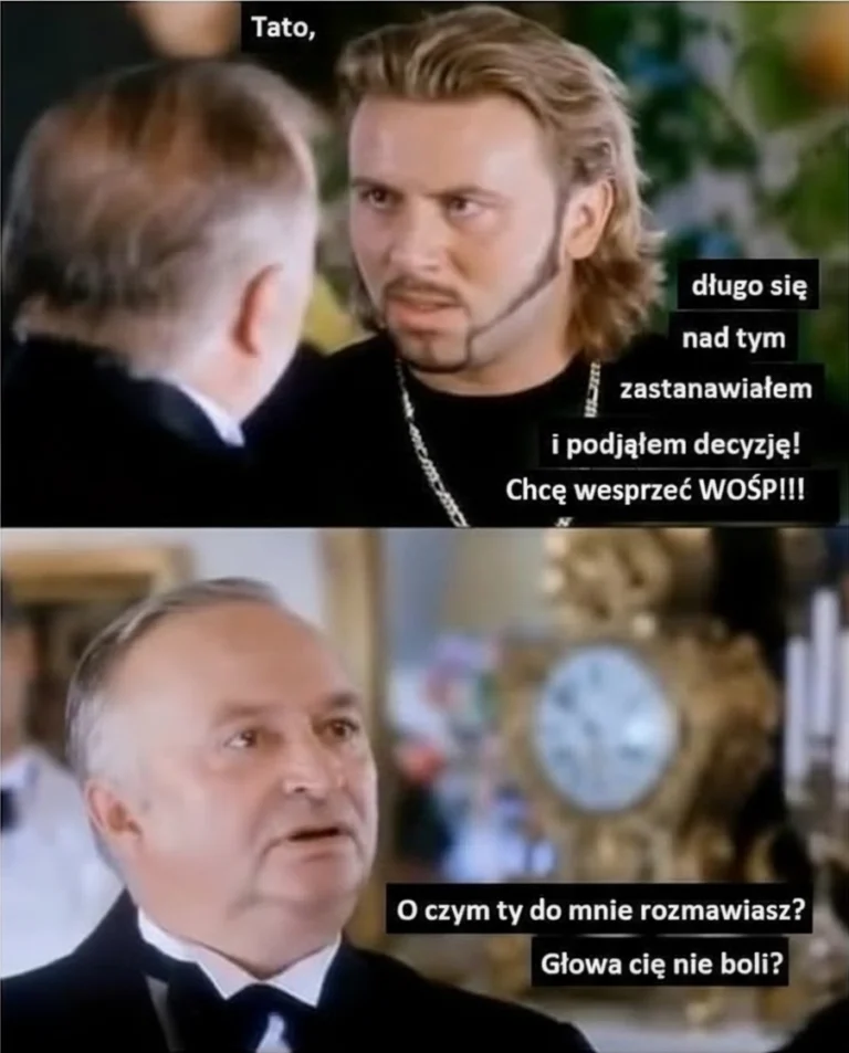 decyzja wsparcia sekty wosp mem