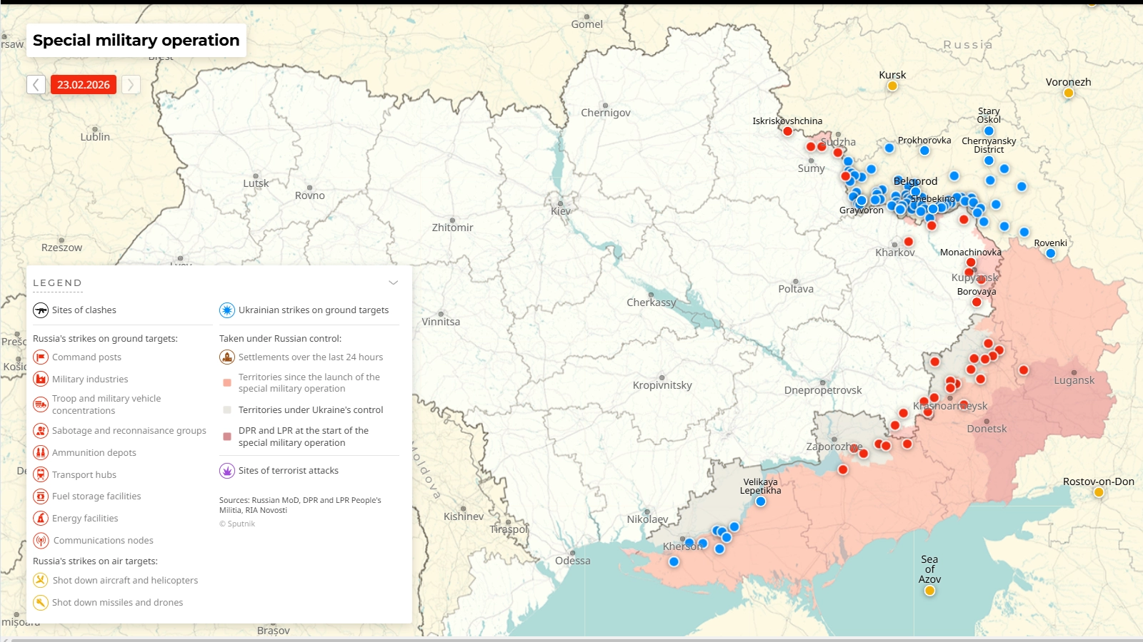 4 rocznica eskalacji konfliktu Rosja - Ukraina Rosja Ukraina mapa konfliktu