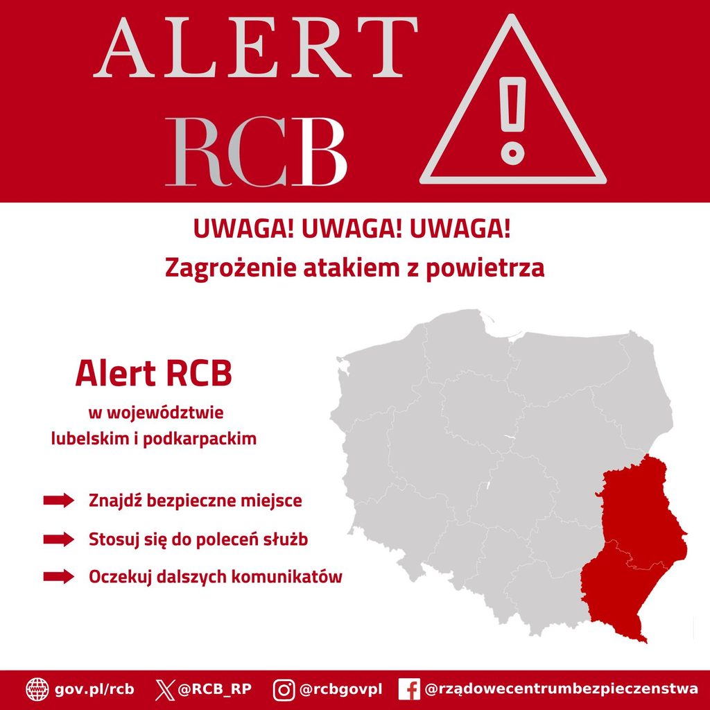 Dla Polaka alert RCB, dla Żyda zabawa na Ukrainie Alert RCB ostrzalu Ukraina