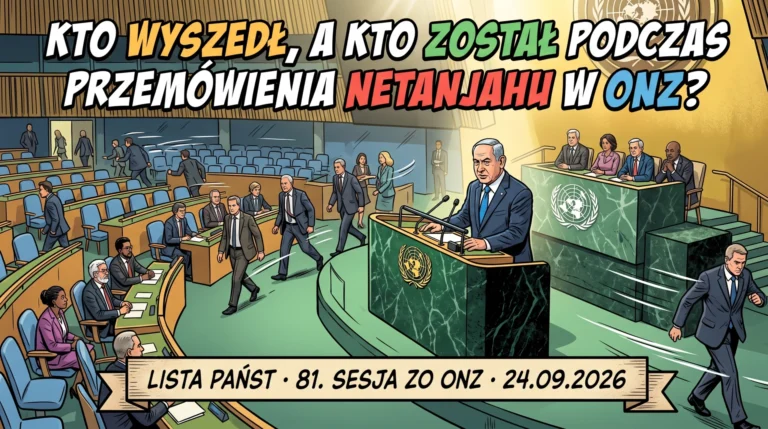 Kto wyszedł, a&nbsp;kto został podczas przemówienia Netanjahu w&nbsp;ONZ? Lista państw